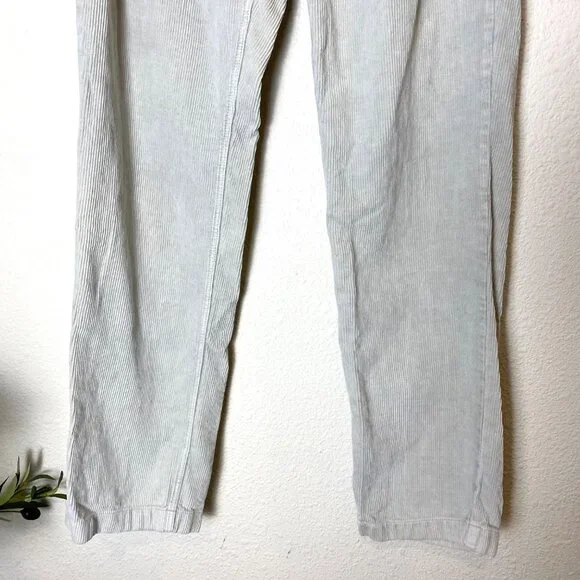 Outerknown Verano Hemp Beach Corduroy Drawstring Utility Pants Grey Beige - Picture 3 of 7